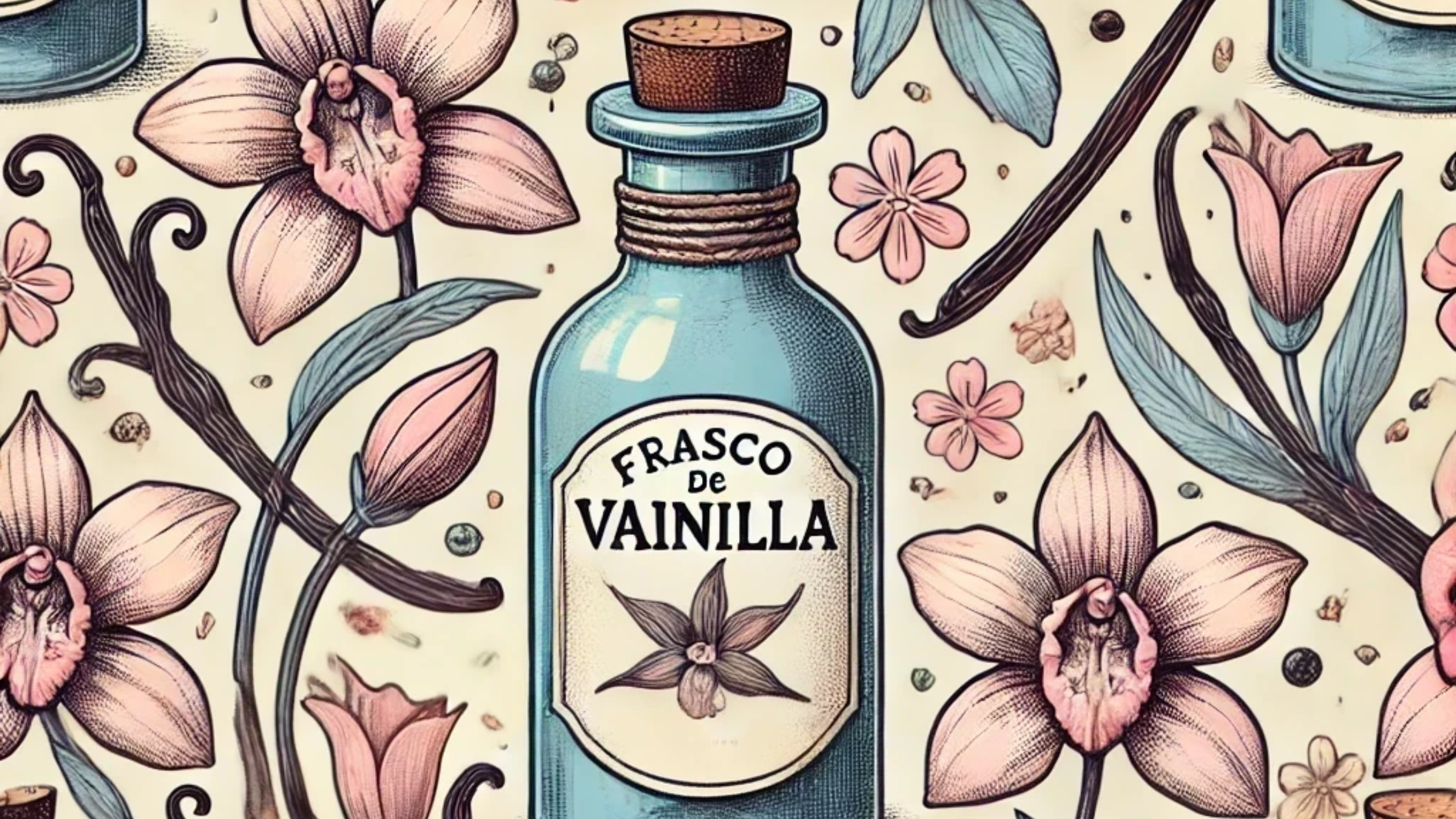 Un Frasco de Vainilla abierto 